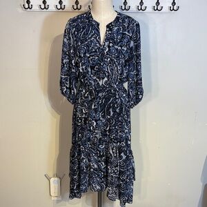 Laura floral chiffon high low dress NWT size 14